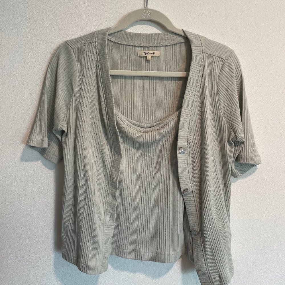 Short Sleeve Cardigan & Matching Cami